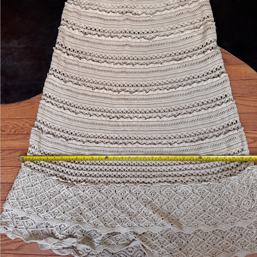 Moda International Vintage Crochet Halter Maxi Dress - XL - Picture 11 of 17